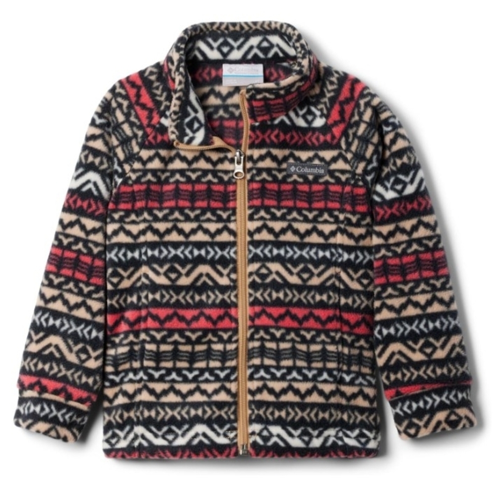 Columbia Multicolor Geometric Fleece Jacket Size 3T NWT